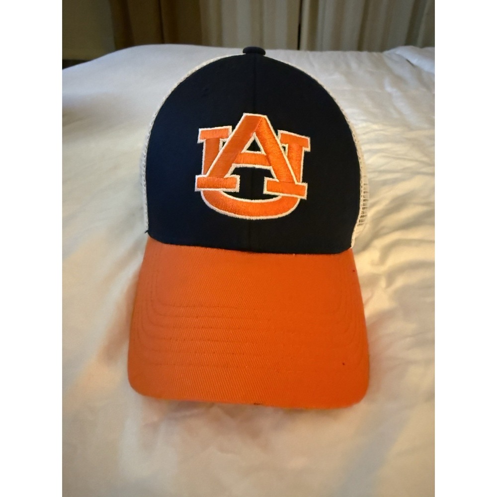 Auburn Tigers Hat Cap Orange White Blue Meshback by Captivating